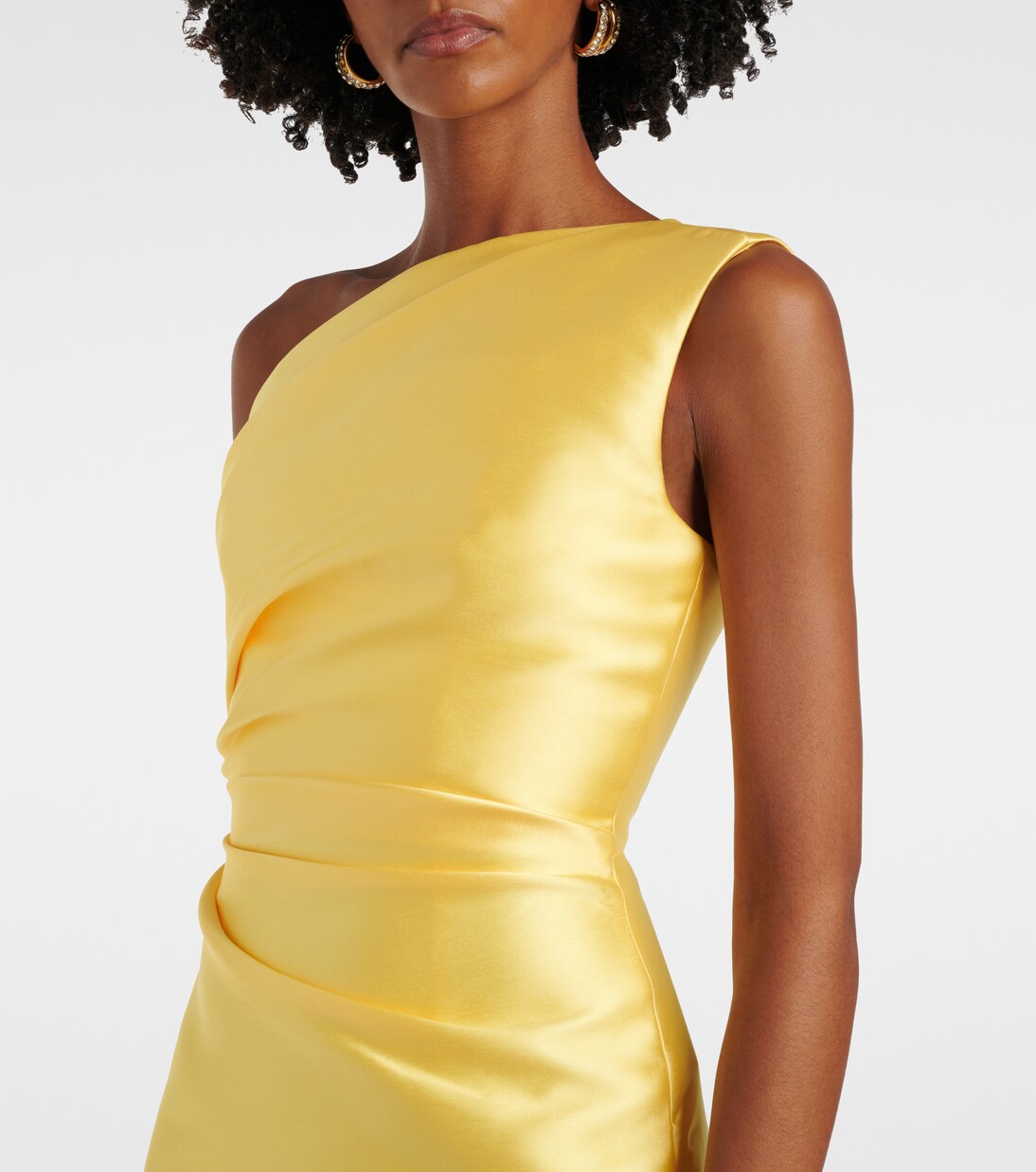 Robe longue Kira asymétrique | Solace London