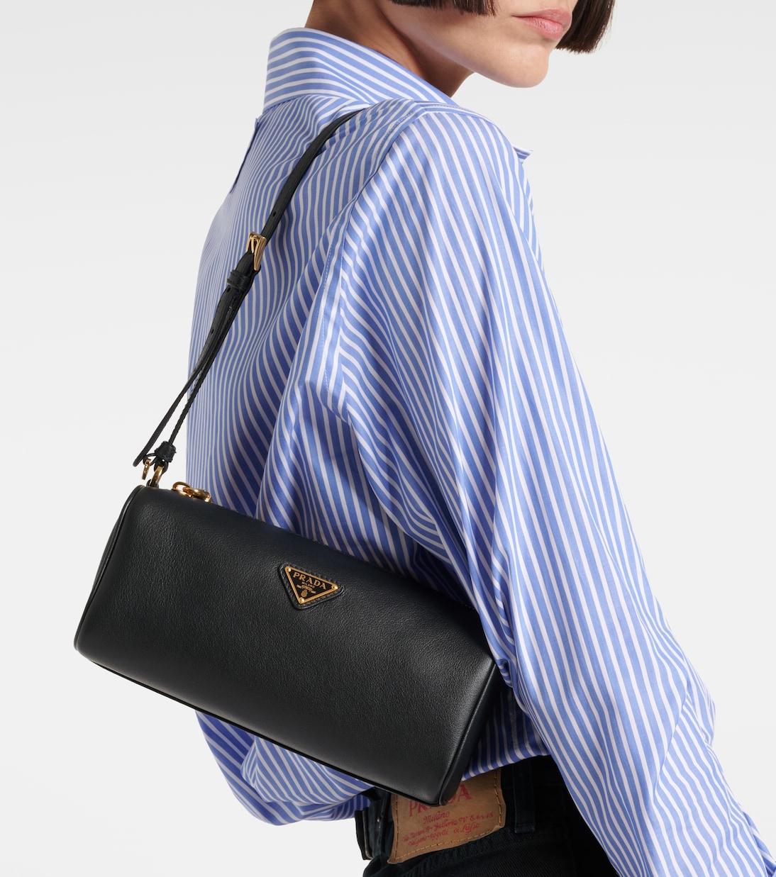 Schultertasche Mini aus Leder | Prada