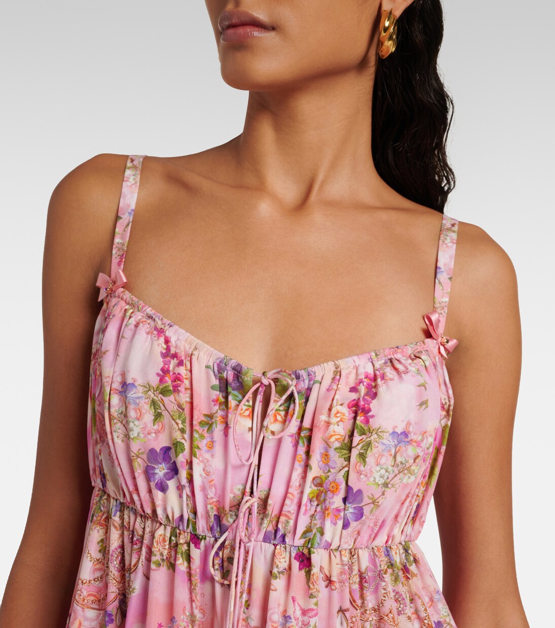 Robe en soie à fleurs | Camilla