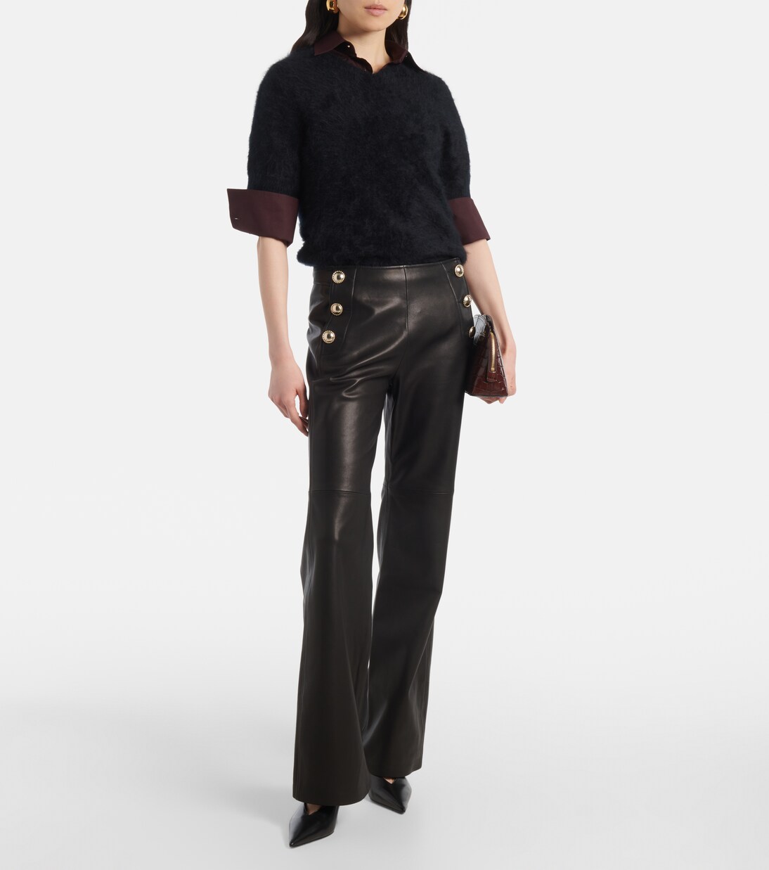 Schlaghose Sleek Statement aus Leder | Dorothee Schumacher