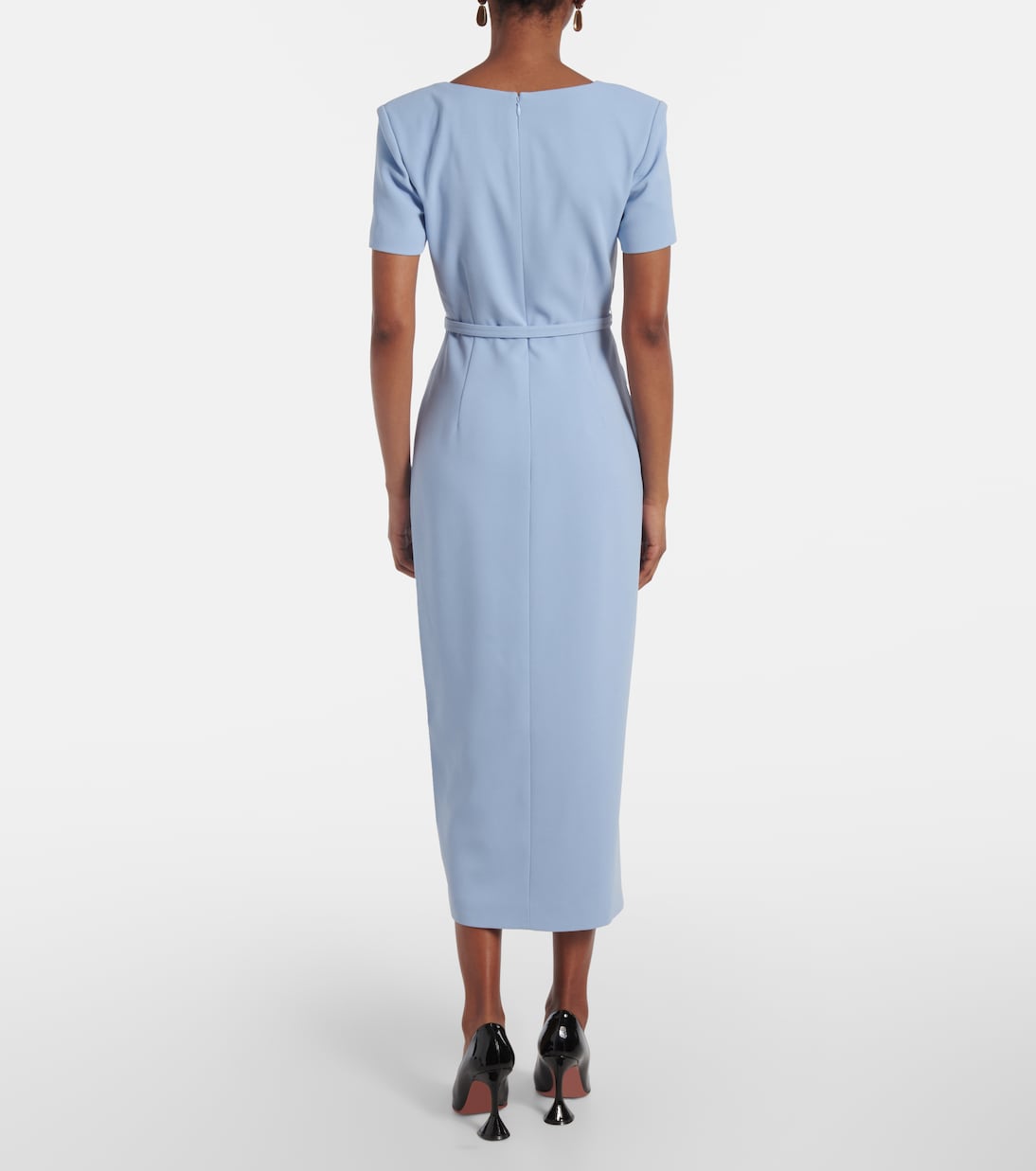 Midikleid aus Crêpe | Self-Portrait