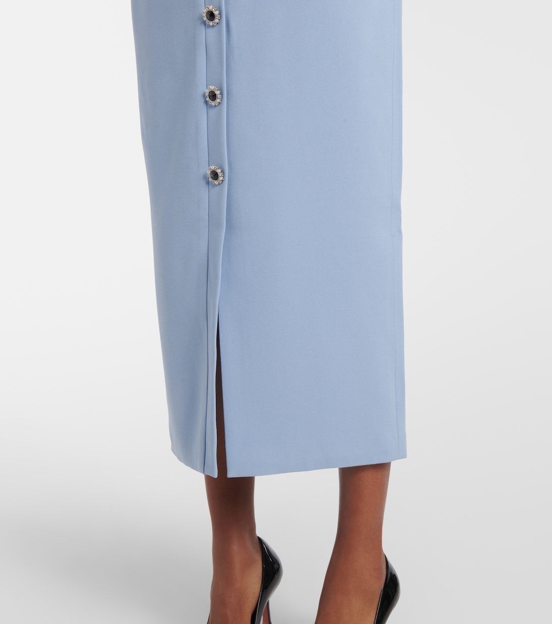 Midikleid aus Crêpe | Self-Portrait