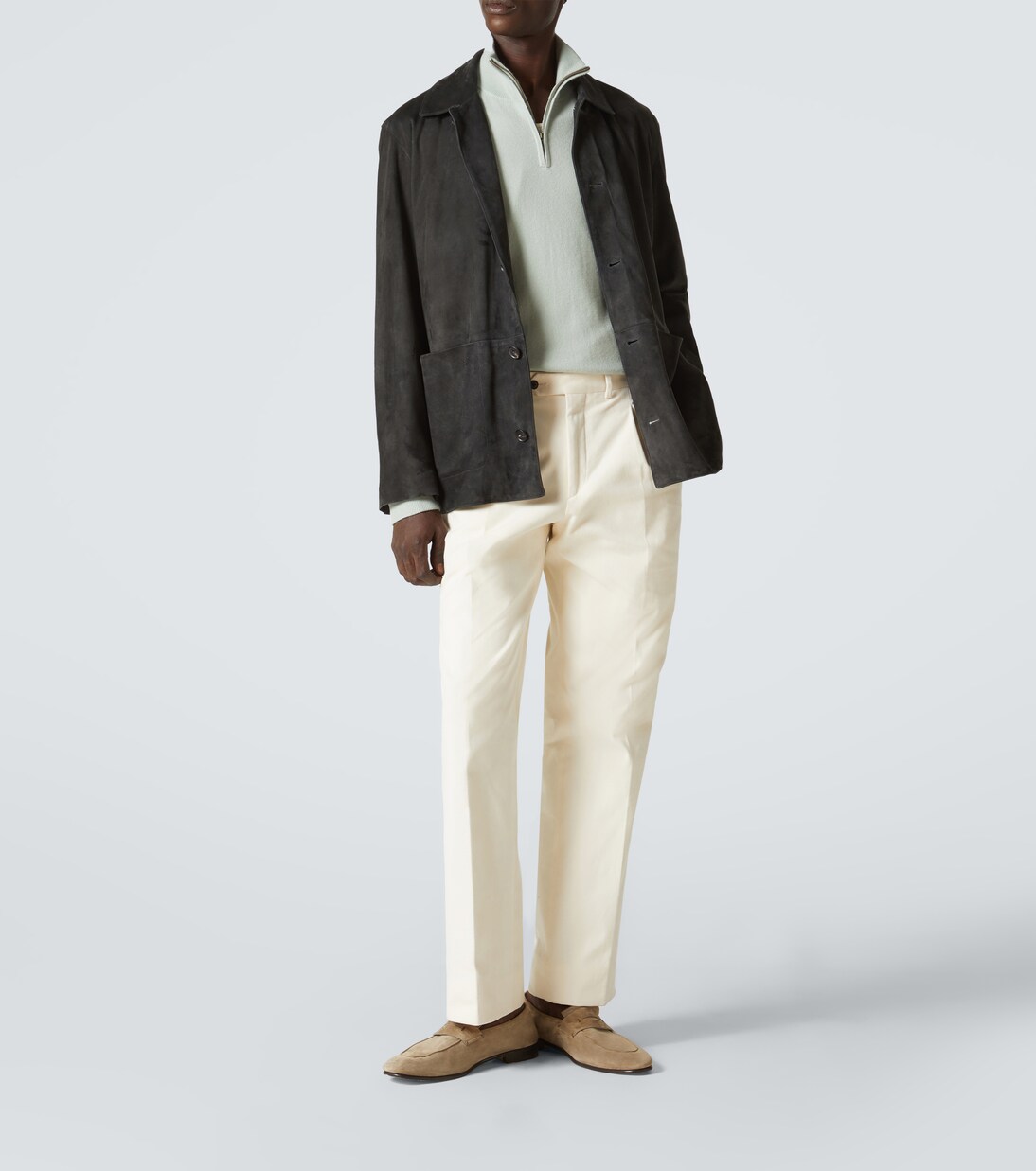 Dared cashmere half-zip sweater | Le Kasha