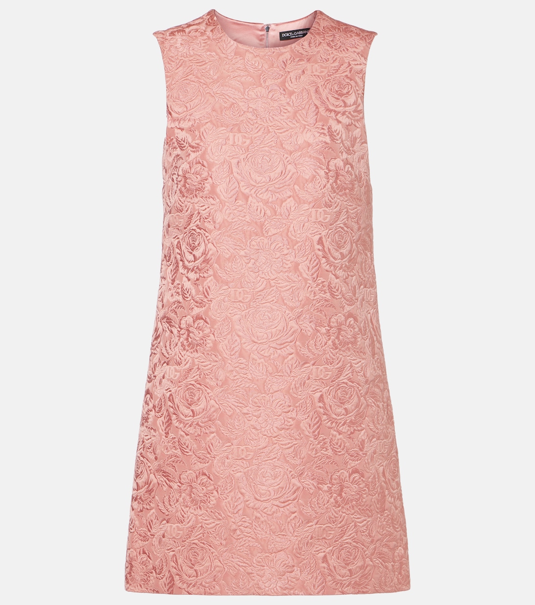 Floral matelassé jacquard minidress | Dolce&Gabbana