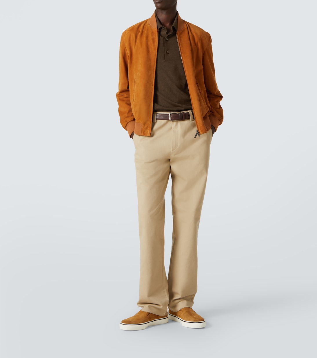 Cotton-blend wide-leg chinos | Tod's