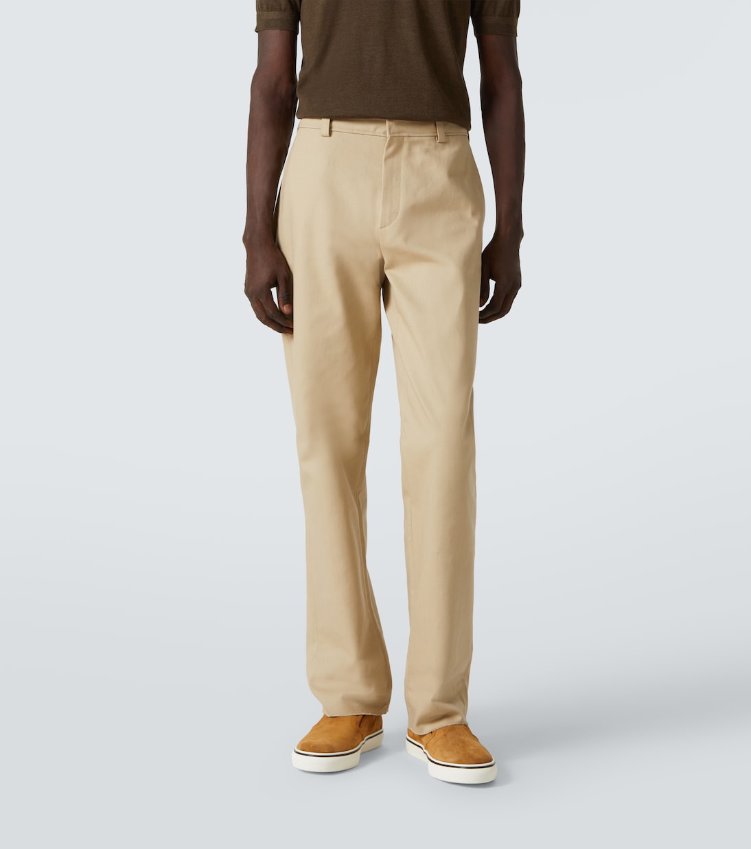 Cotton-blend wide-leg chinos | Tod's