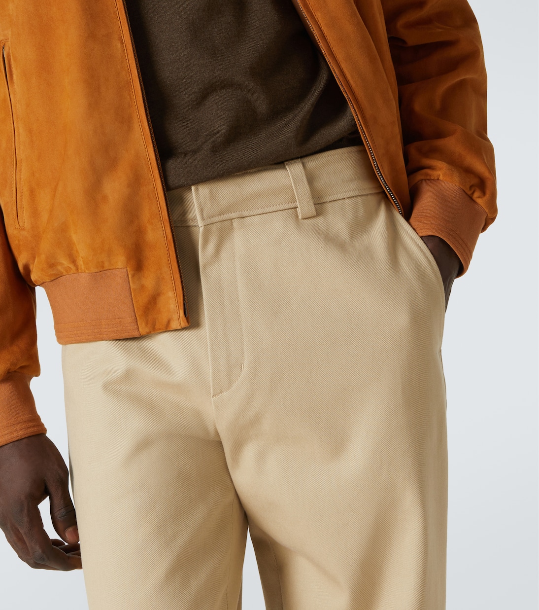 Cotton-blend wide-leg chinos | Tod's