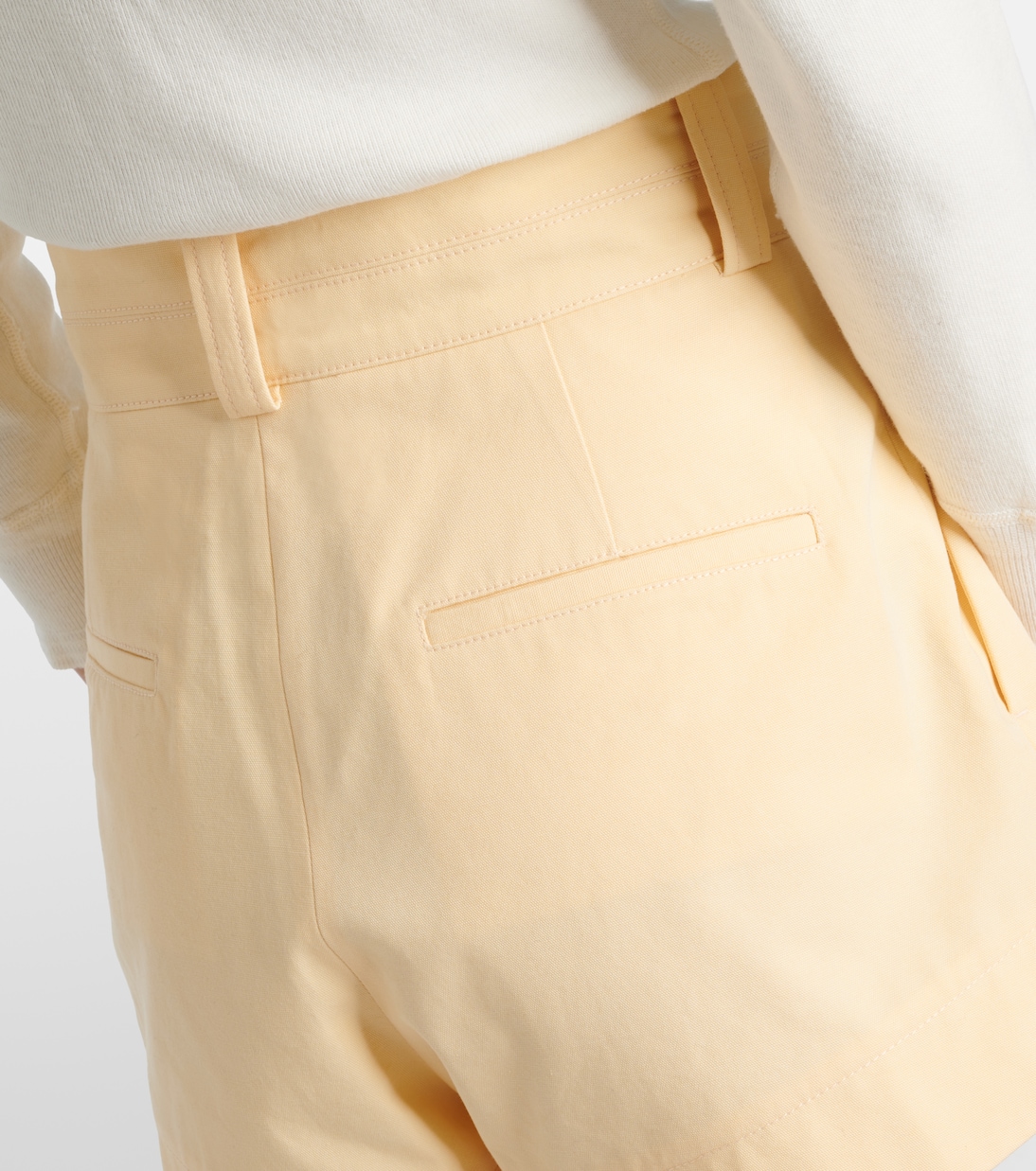 High-Rise Shorts aus Baumwoll-Canvas | Chloé