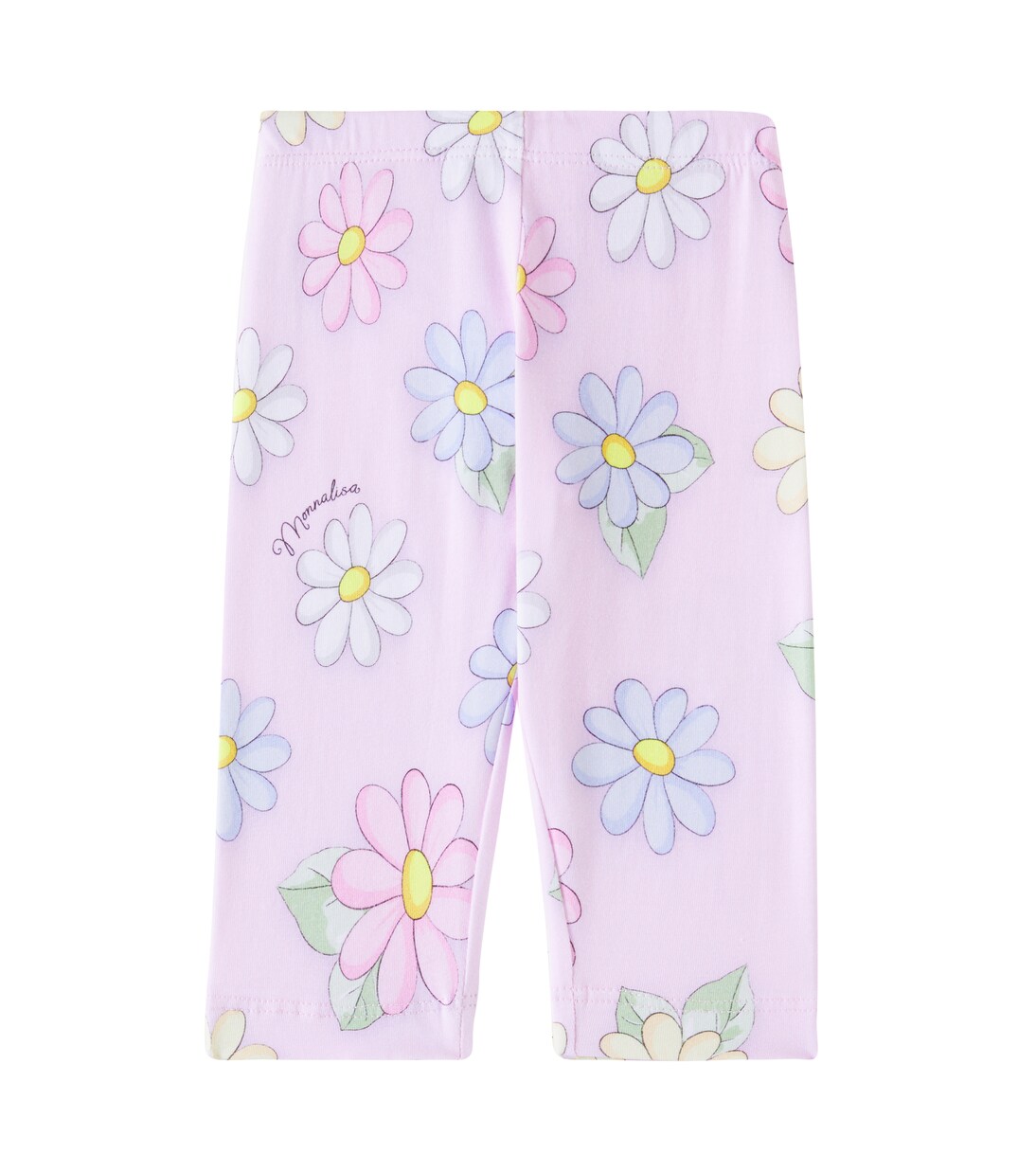 Baby floral cotton-blend leggings | Monnalisa