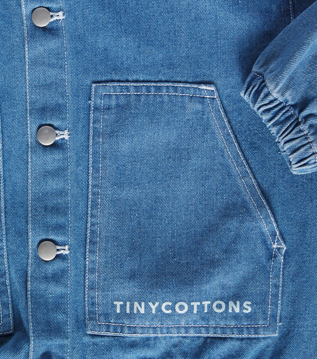 Veste en jean à logo | Tinycottons
