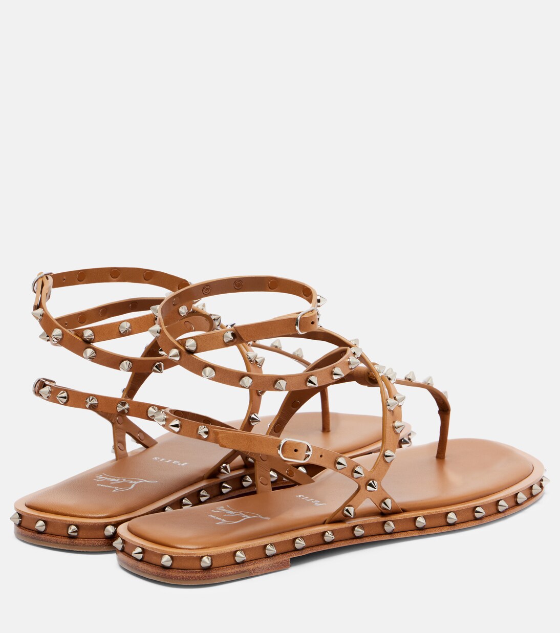 Bombina spiked leather sandals | Christian Louboutin