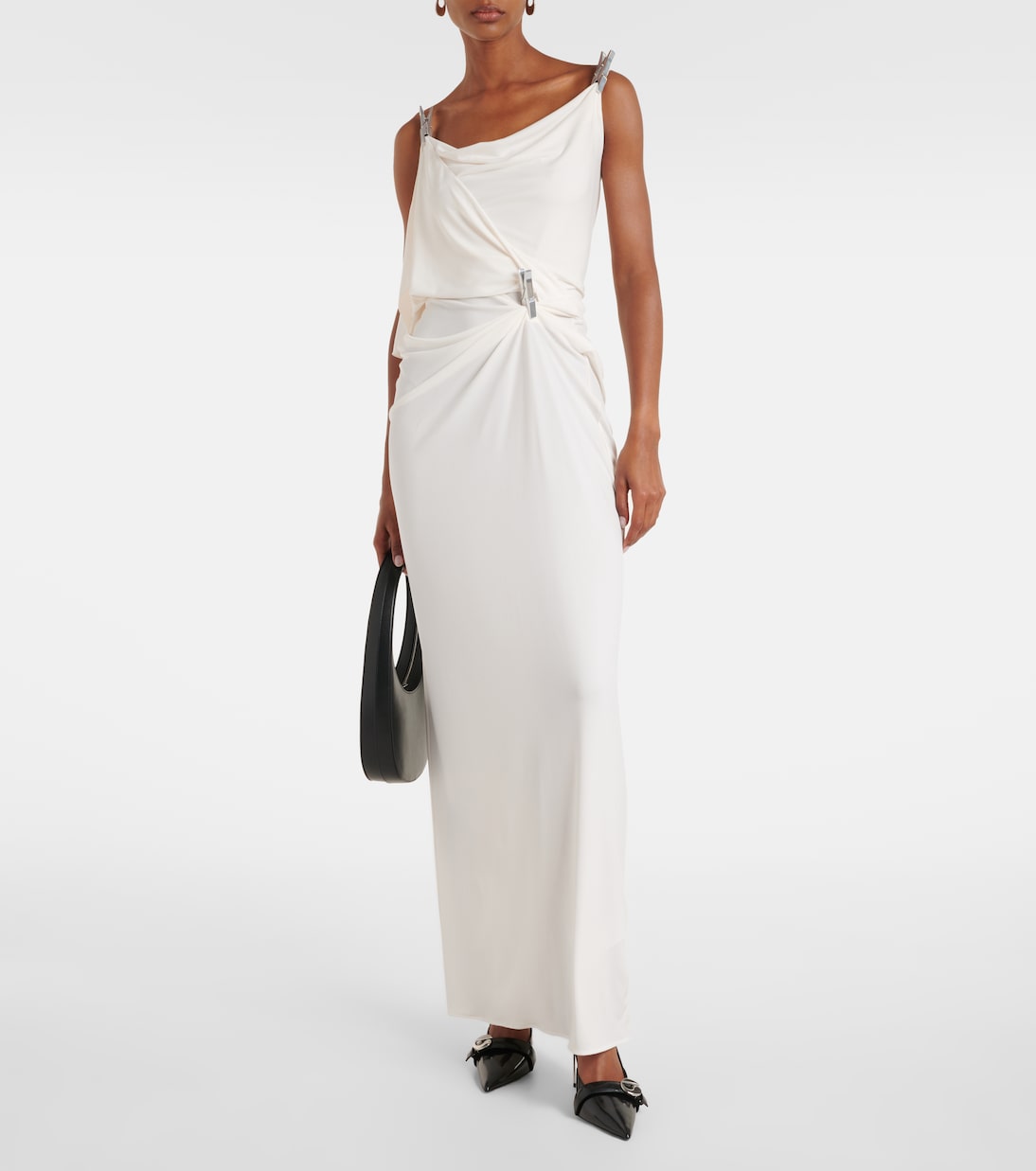 Robe longue à ornements | Coperni