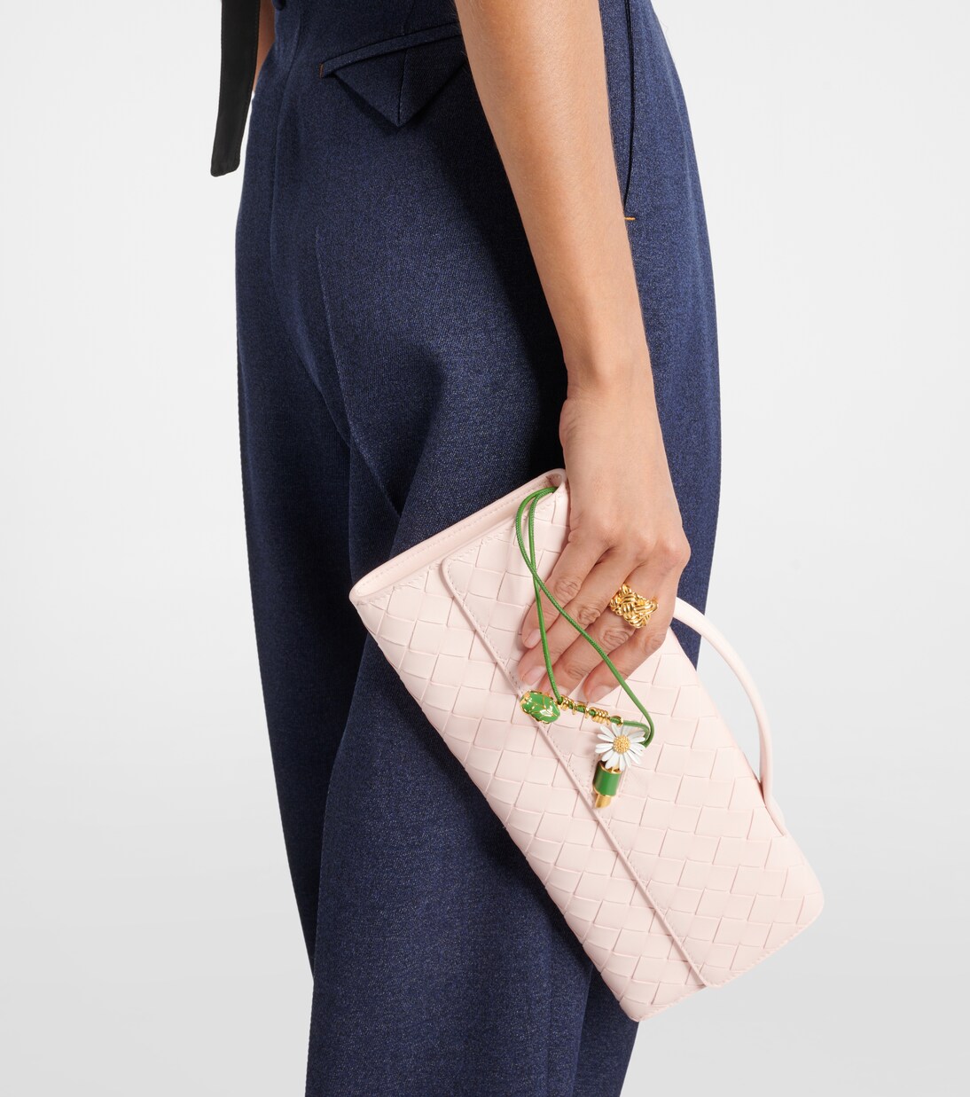 Pochette Andiamo Intrecciato en cuir | Bottega Veneta