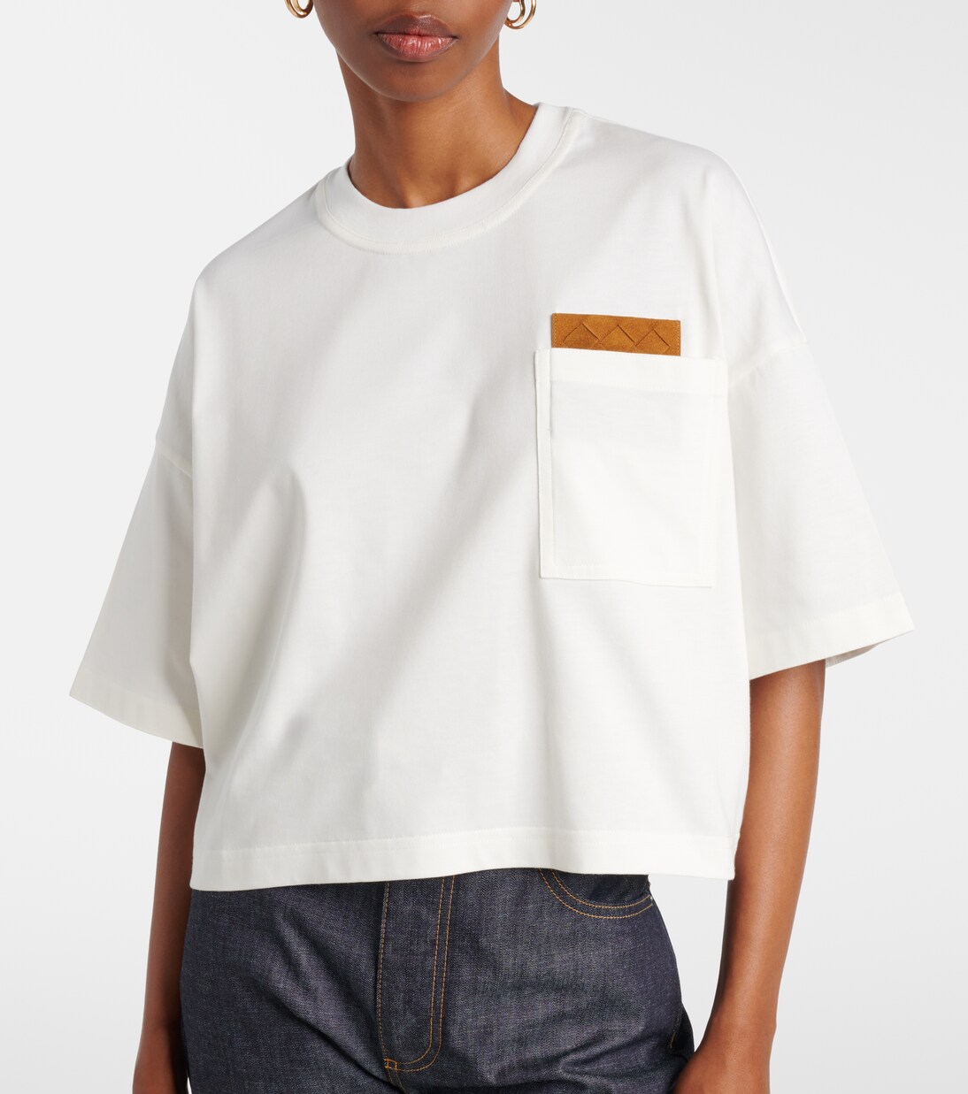 Intrecciato cotton jersey T-shirt | Bottega Veneta