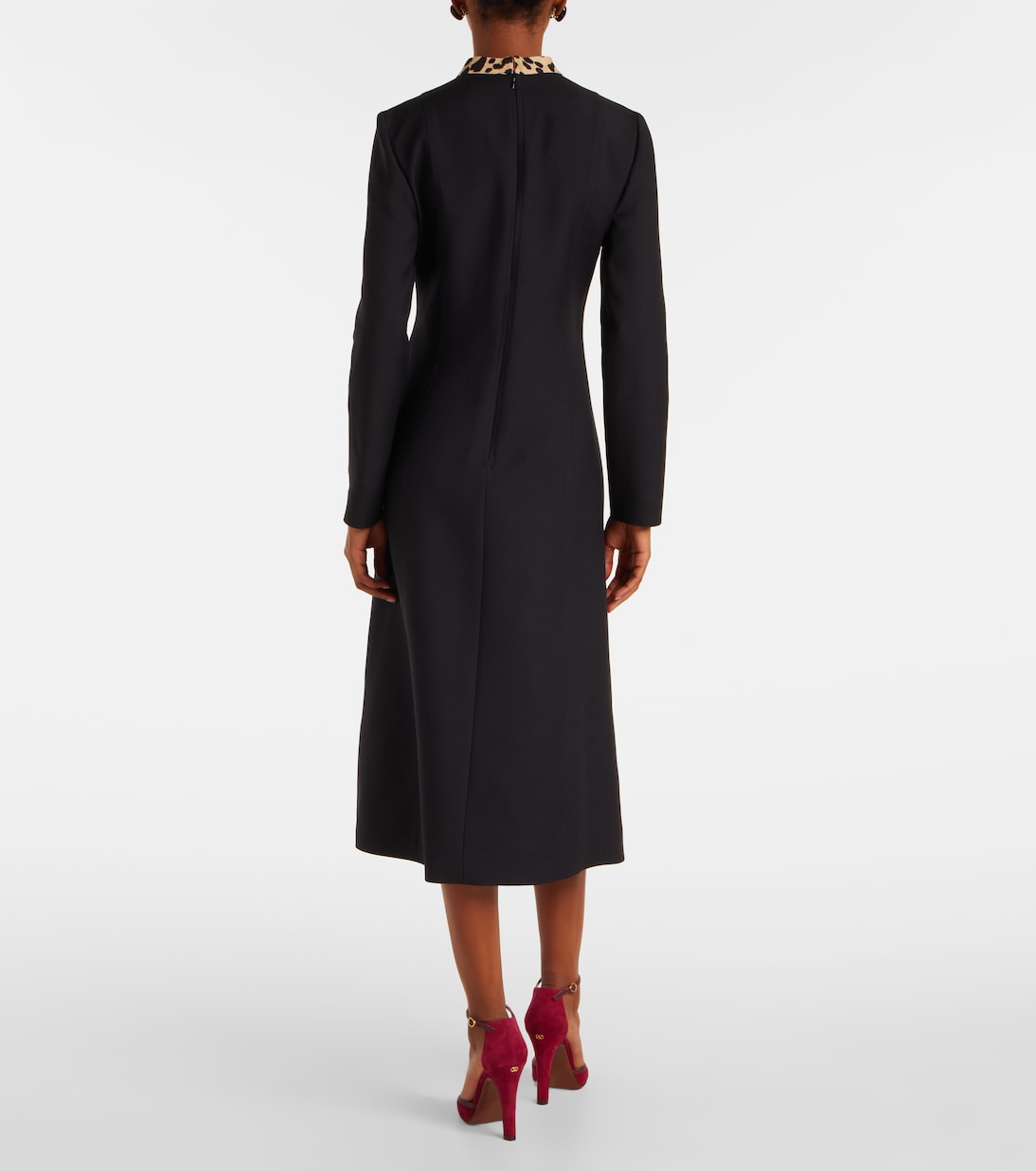 Crepe Couture bow-detail midi dress | Valentino