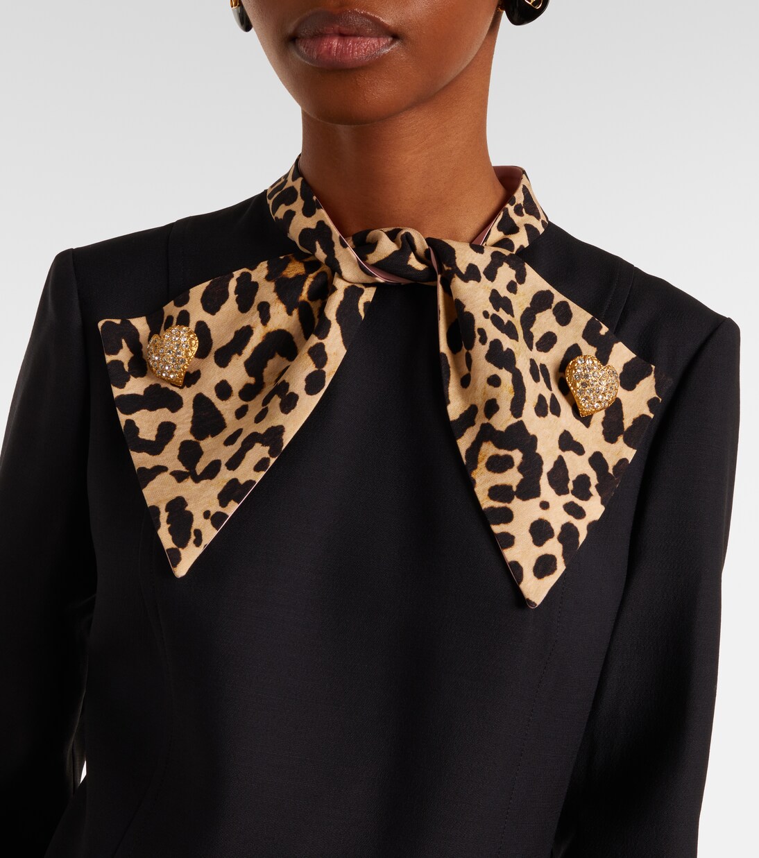 Crepe Couture bow-detail midi dress | Valentino