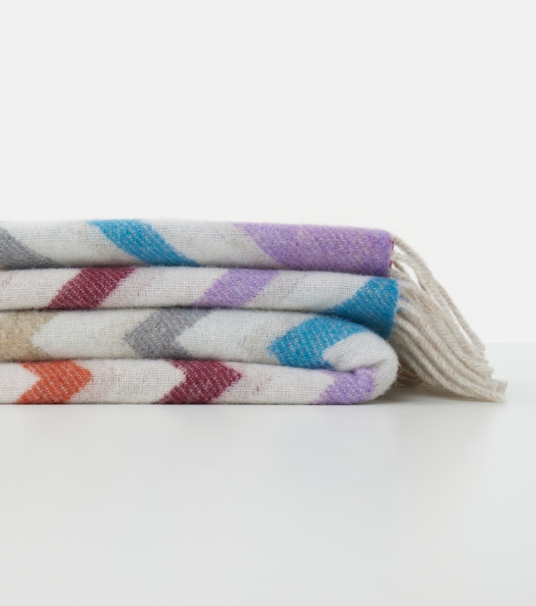 Plaid Watamu Zigzag aus einem Wollgemisch | Missoni