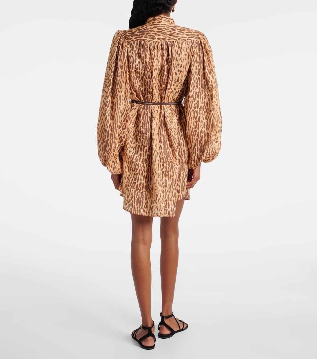 Cascadian leopard-print linen tunic | Zimmermann