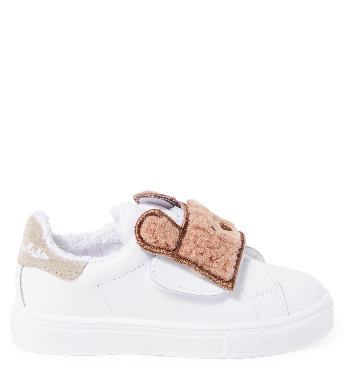 Bear leather sneakers | Monnalisa