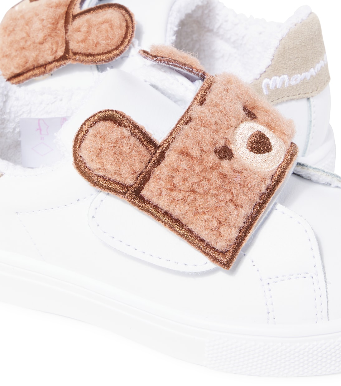 Bear leather sneakers | Monnalisa