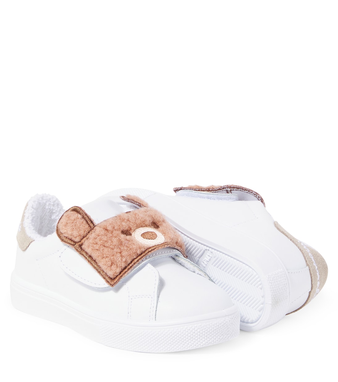 Bear leather sneakers | Monnalisa