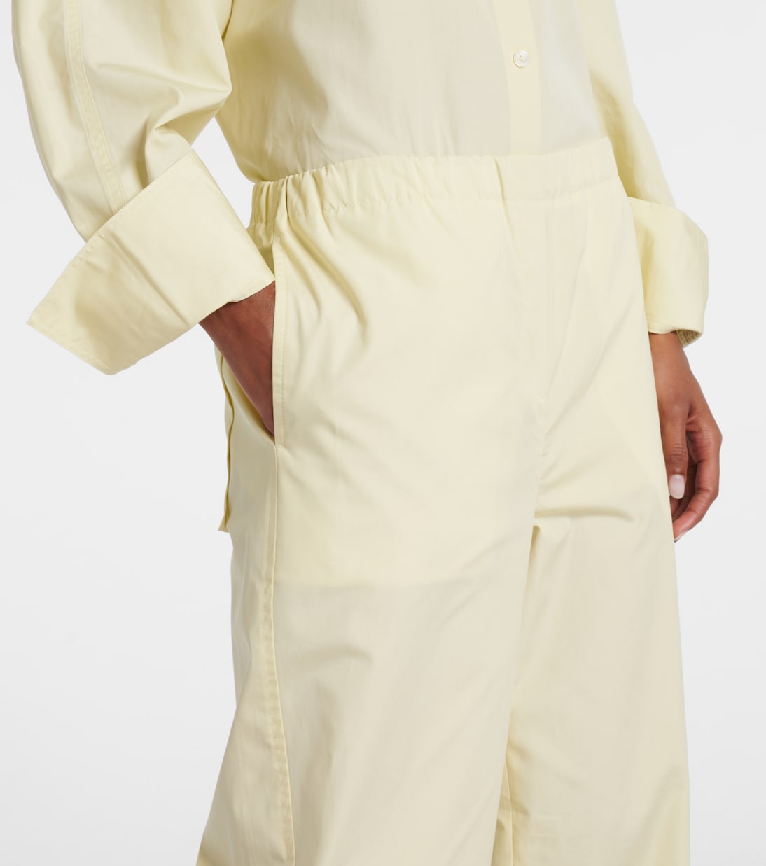 Weite Hose aus Baumwollpopeline | Toteme