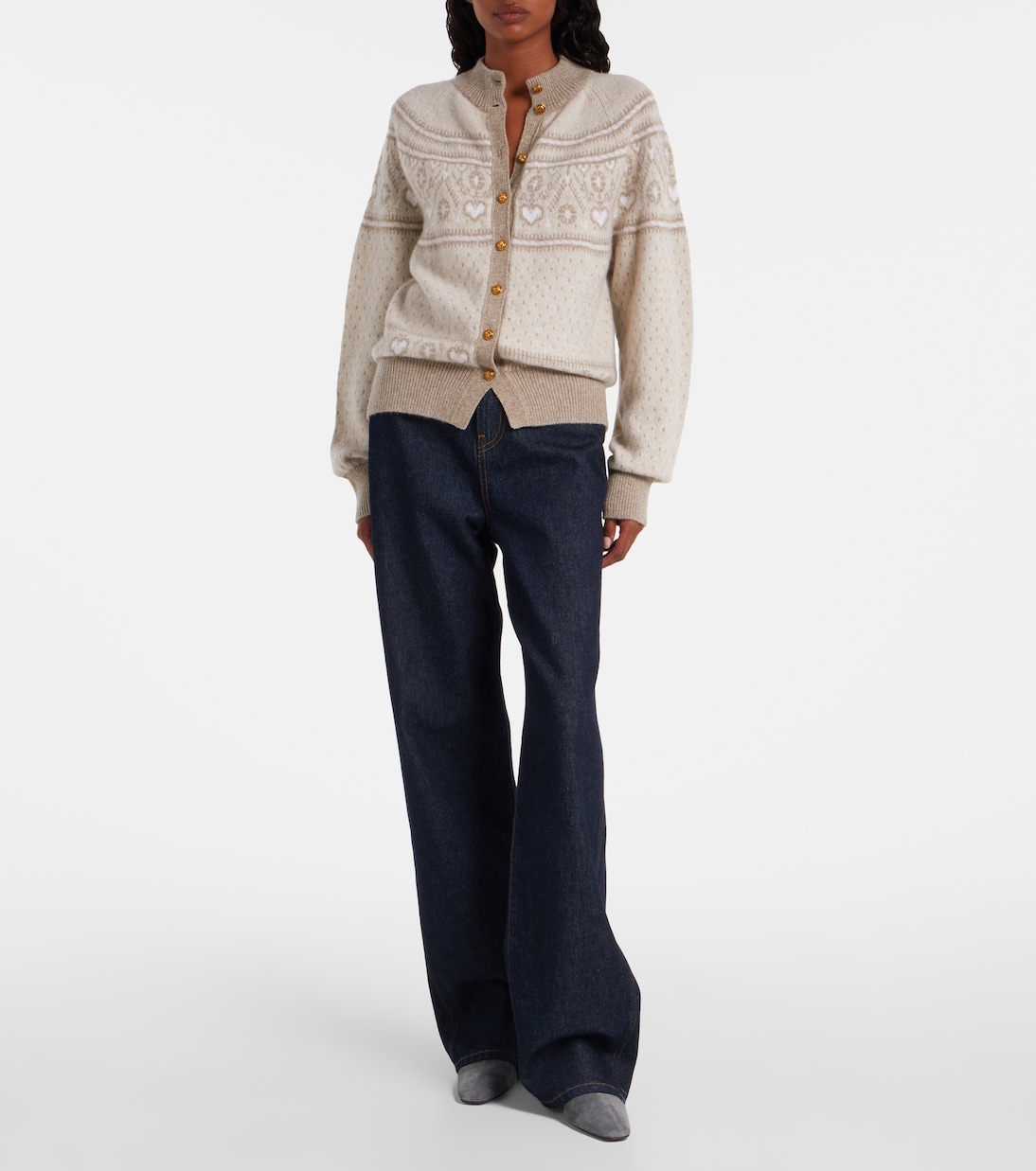 Cardigan Marc Fair Isle in cashmere | Khaite