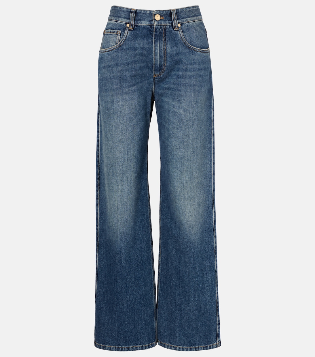 Monili high-rise wide-leg jeans | Brunello Cucinelli