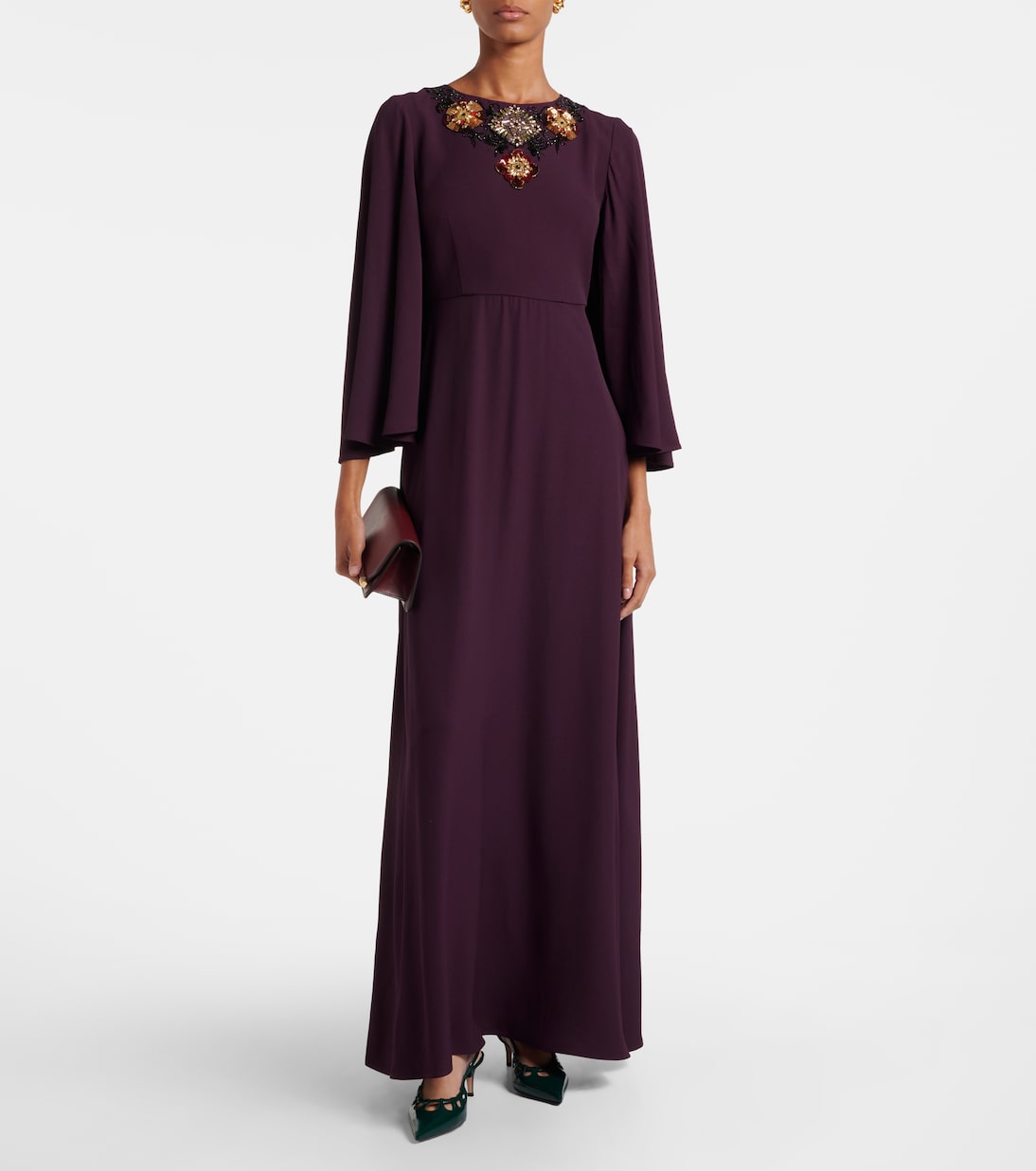 Abito lungo Sorella con ricamo | La DoubleJ