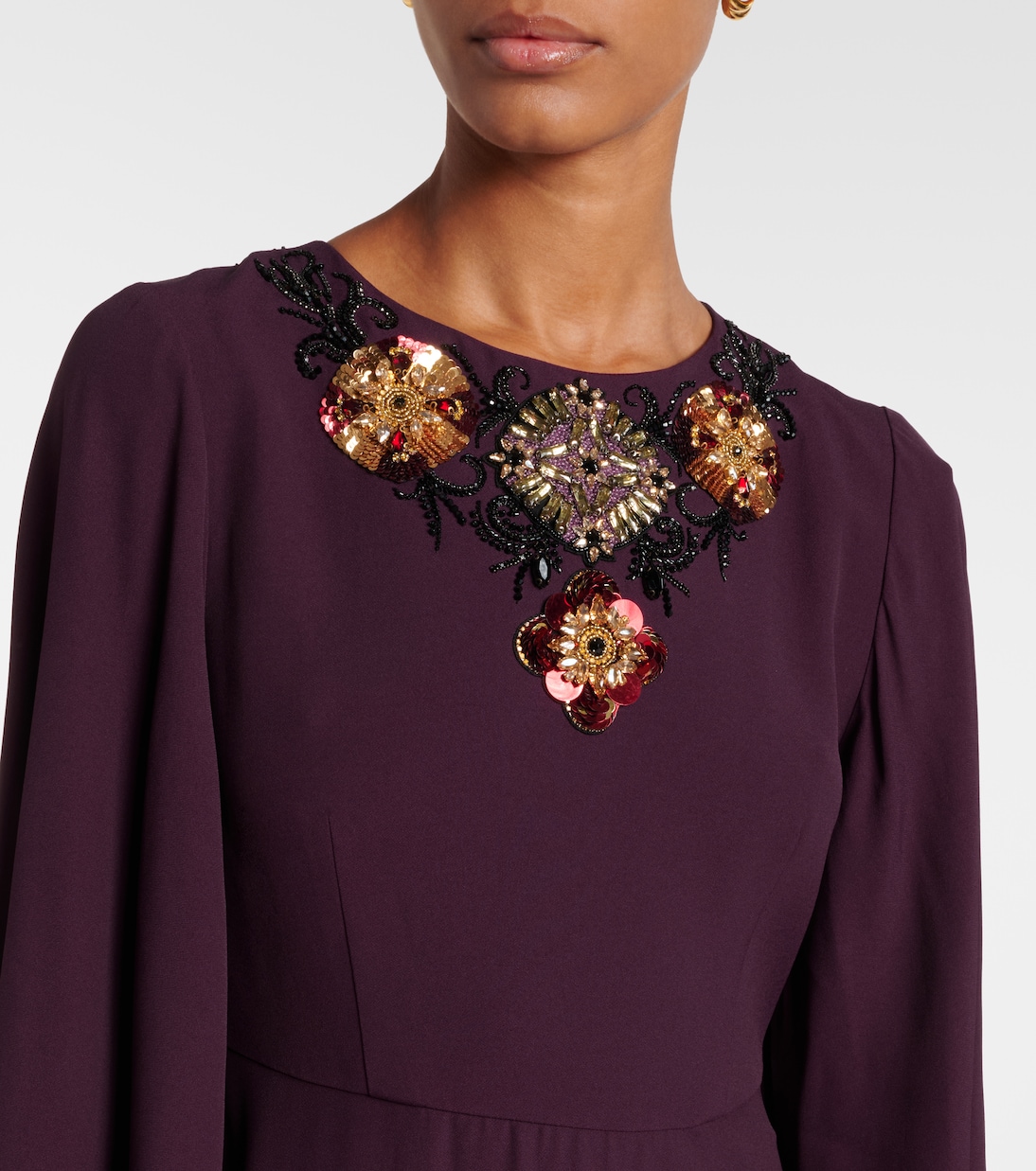 Abito lungo Sorella con ricamo | La DoubleJ