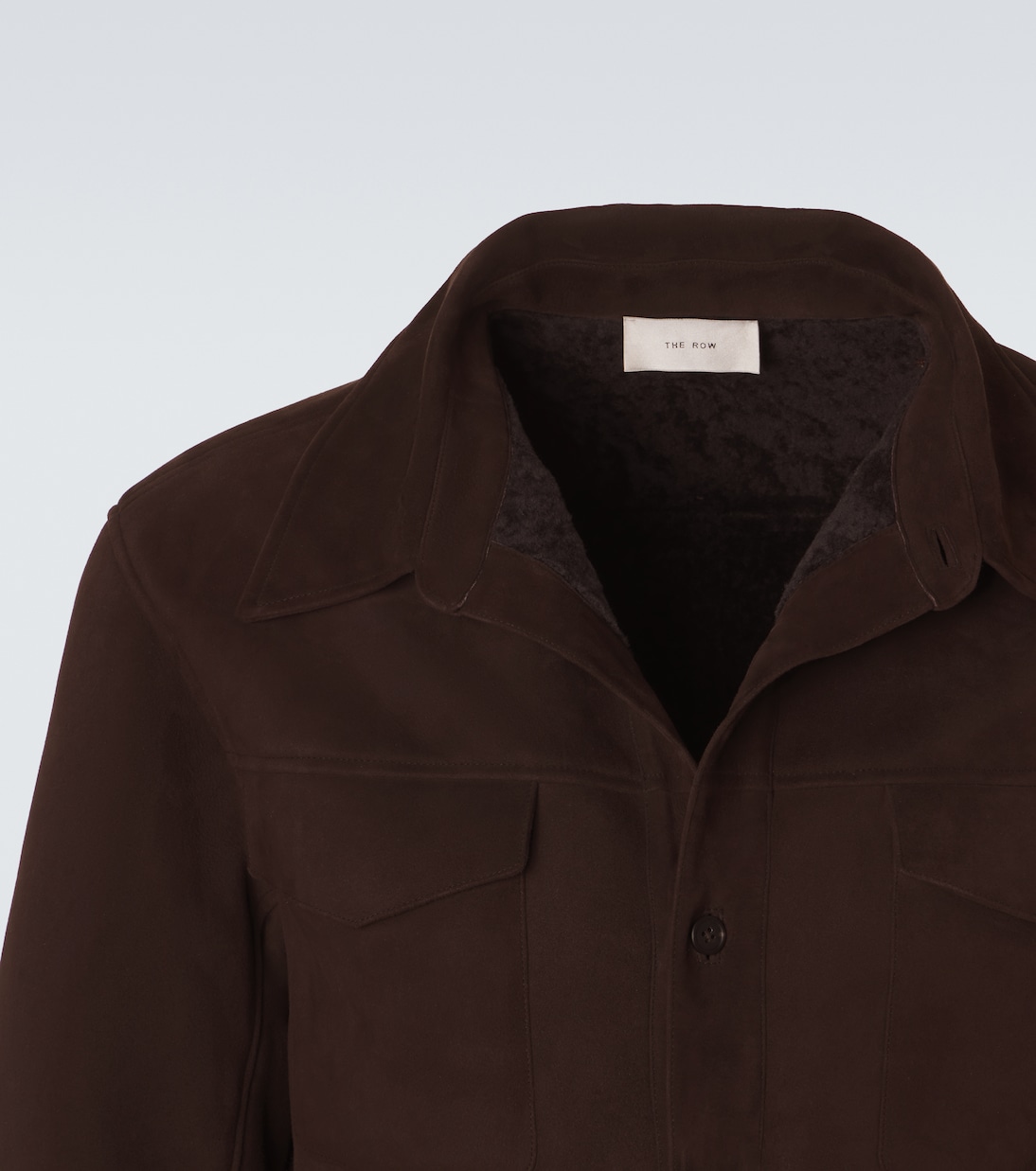 Jacke Bento aus Veloursleder mit Shearling | The Row