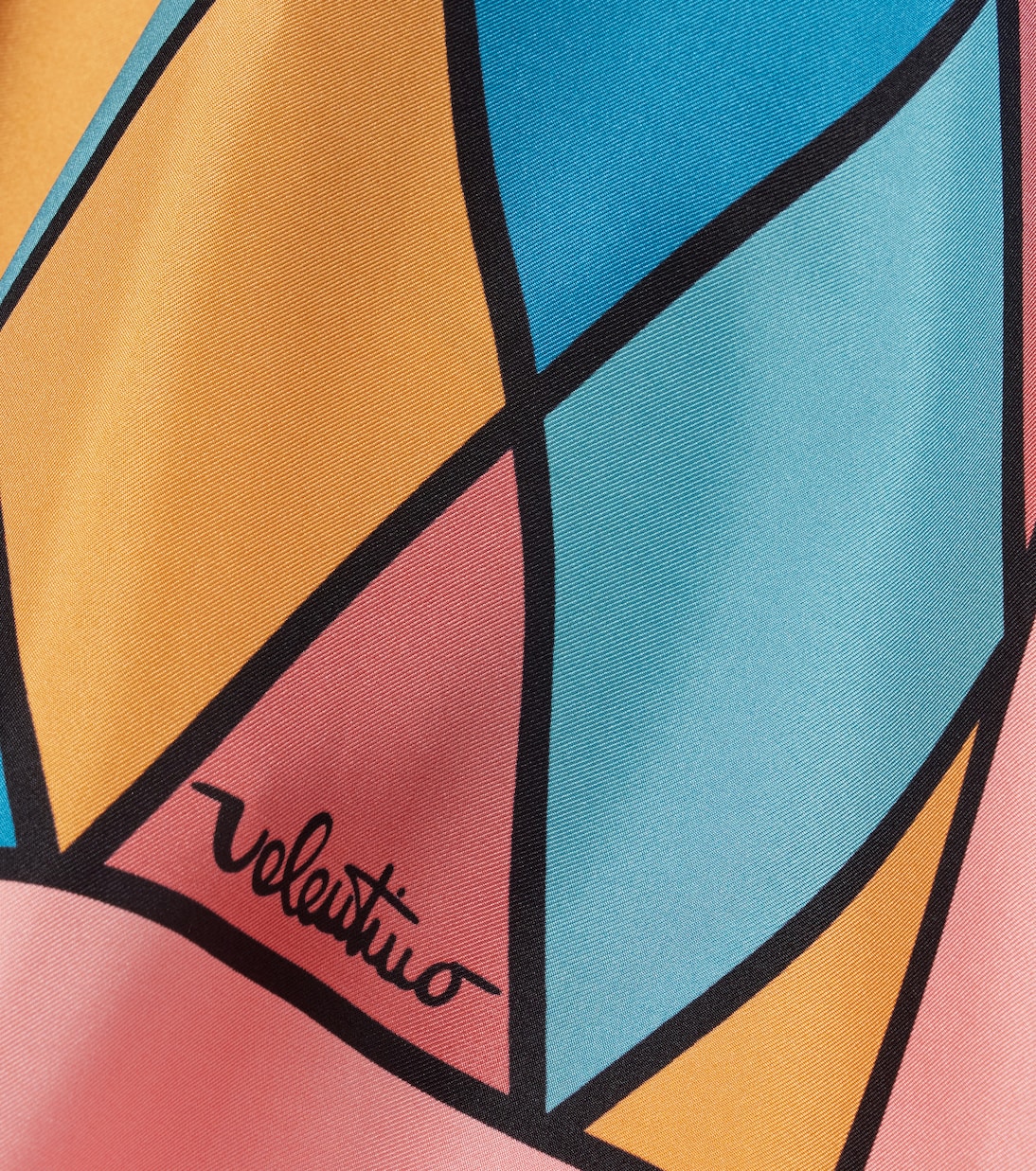 Rhombelle checked silk scarf | Valentino