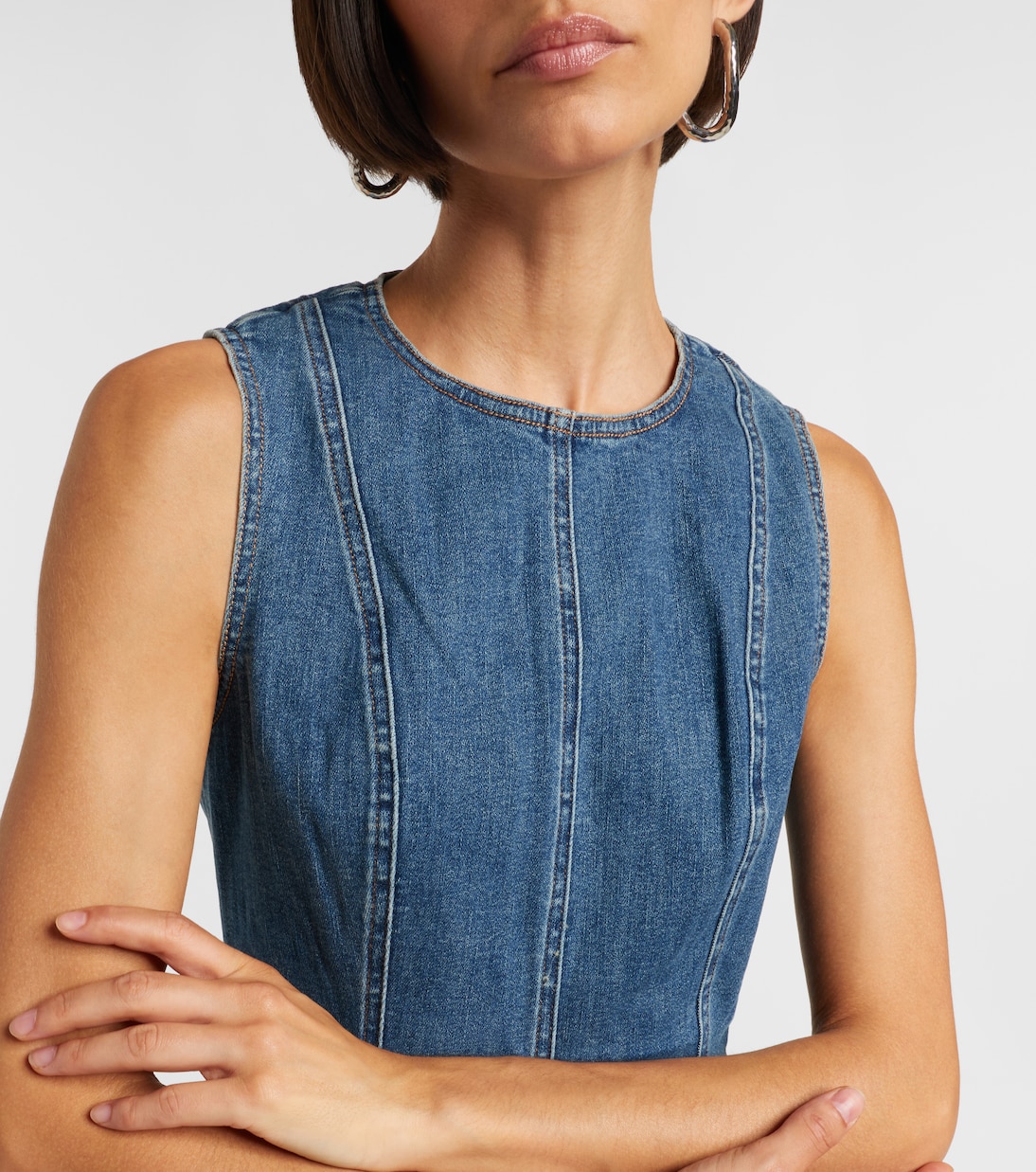 Minikleid Zaire aus Denim | Veronica Beard