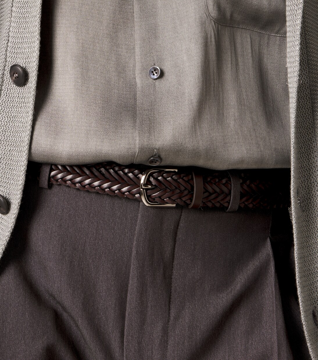 Braided leather belt | Giorgio Armani