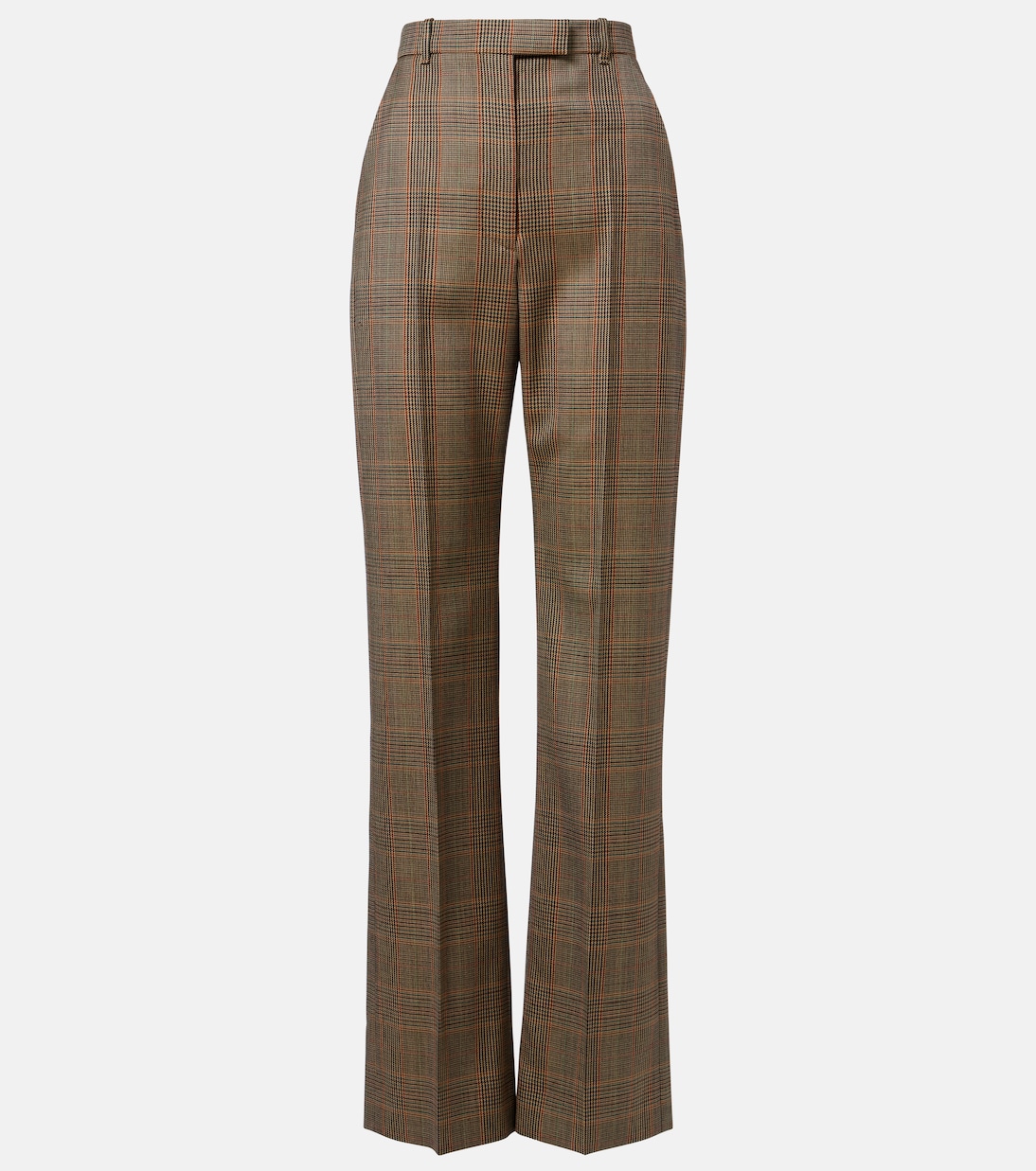 Pantalon droit Country Check en laine | McQueen