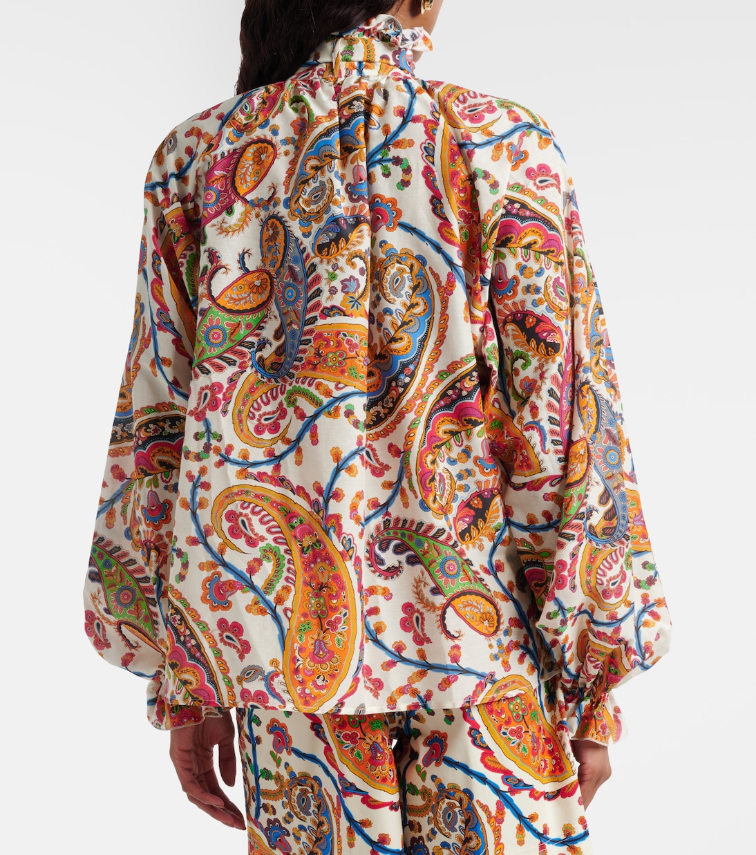 Blusa de algodón y seda estampada | Etro