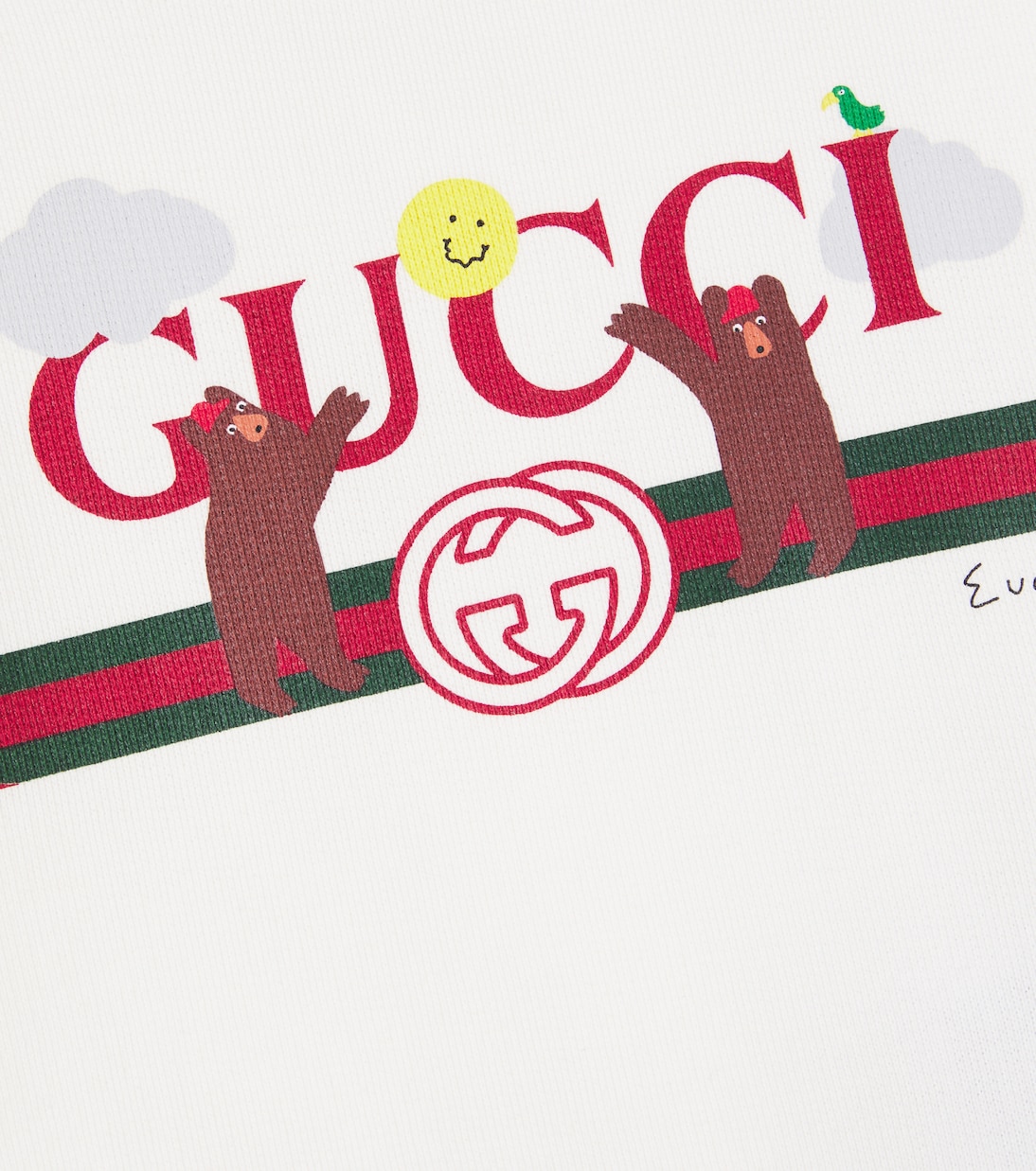 x Euan Roberts Baby printed cotton jersey sweatshirt | Gucci Kids