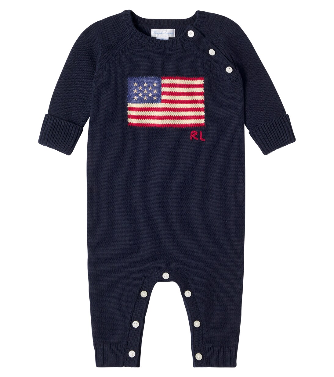 Baby knitted cotton onesie | Polo Ralph Lauren Kids