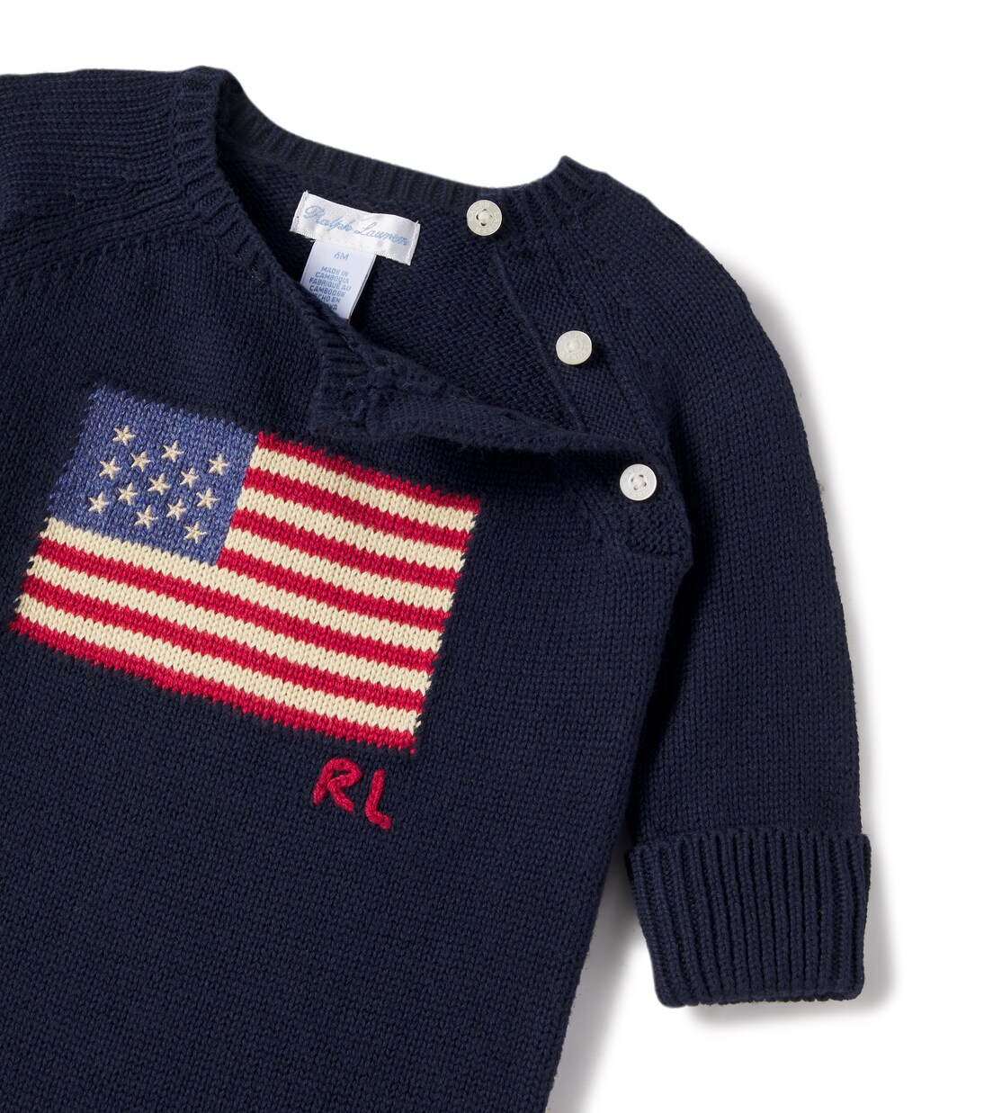 Baby knitted cotton onesie | Polo Ralph Lauren Kids