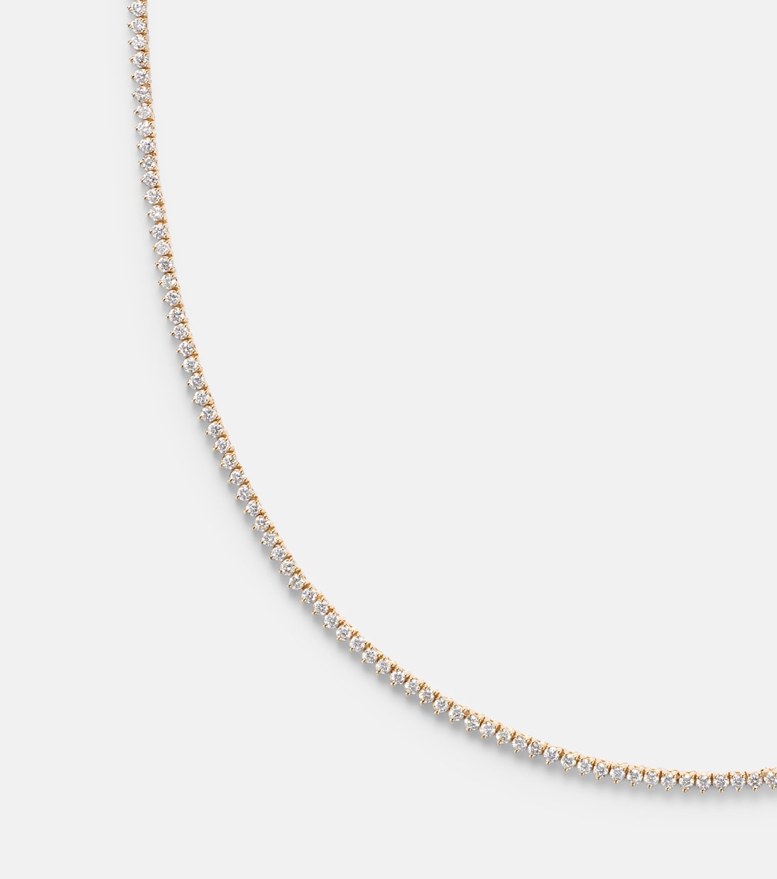 14kt gold (585/1000) tennis necklace with diamonds | Stone and Strand