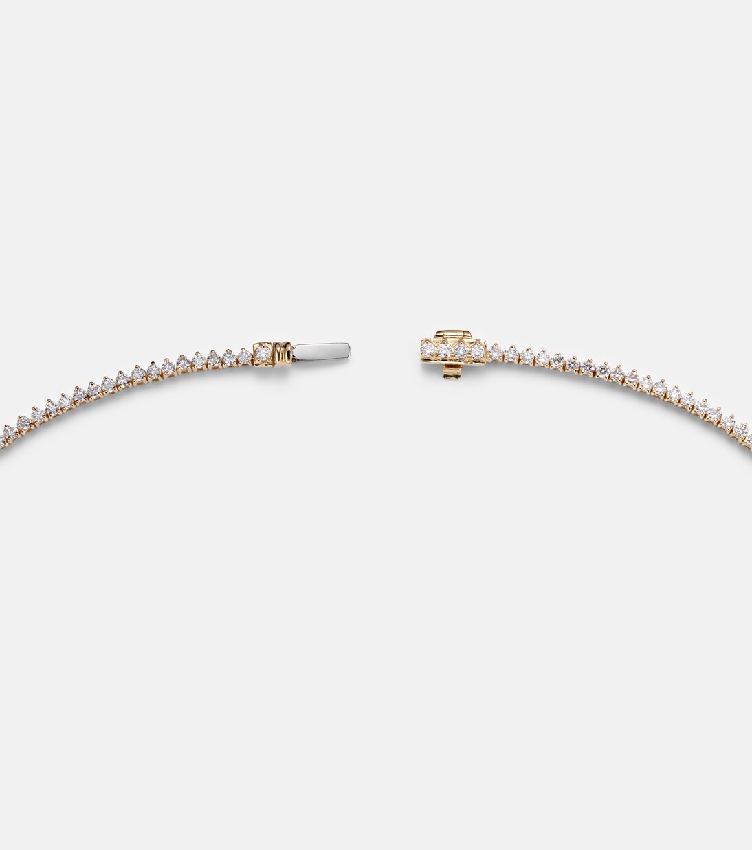 14kt gold (585/1000) tennis necklace with diamonds | Stone and Strand