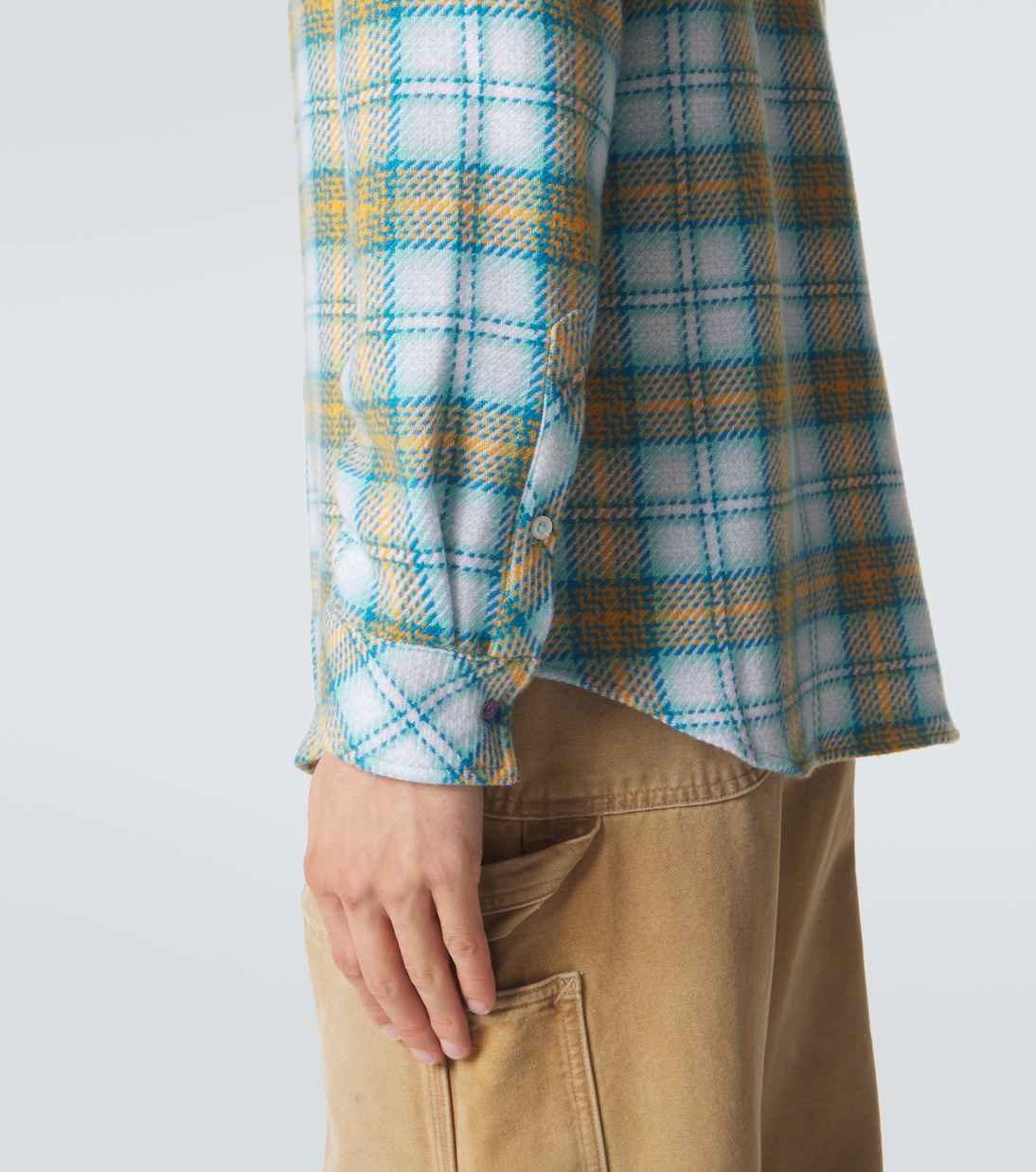 Freedom cashmere shirt with amethyst | God's True Cashmere