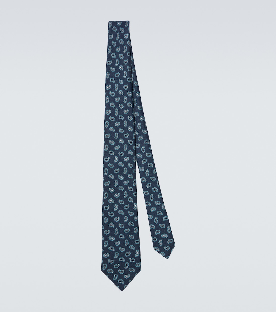Paisley silk jacquard tie | Brioni