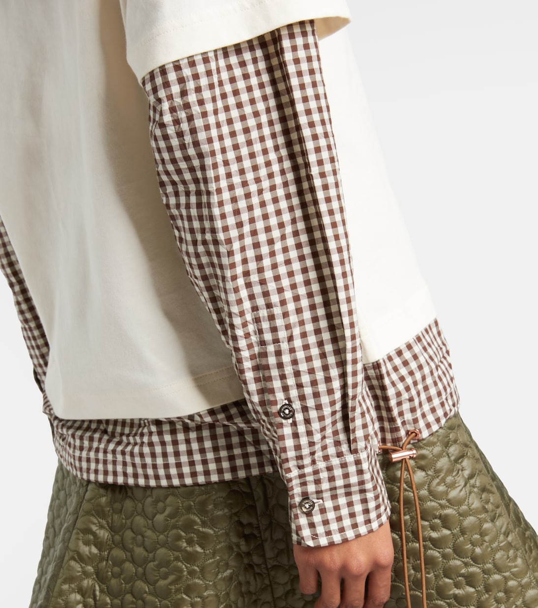 Checked cotton jersey T-shirt | Moncler