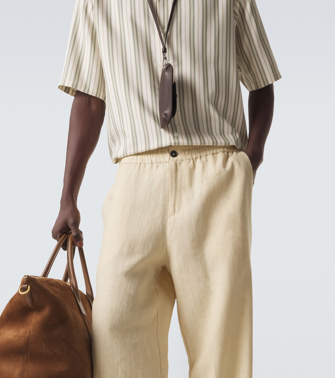 Linen straight pants | Le Kasha