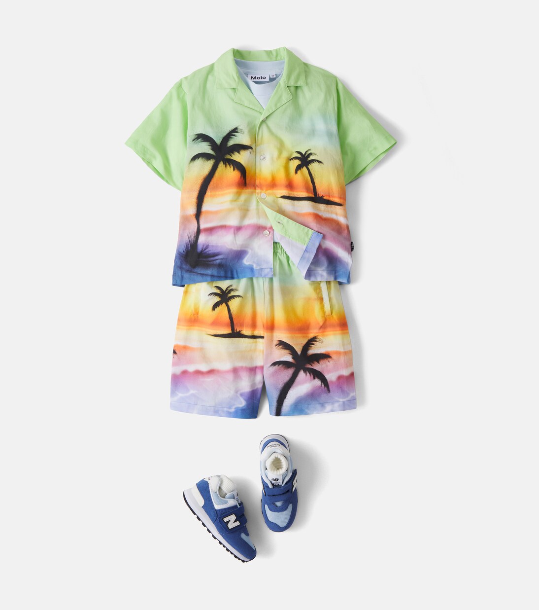 Adi printed cotton shorts | Molo