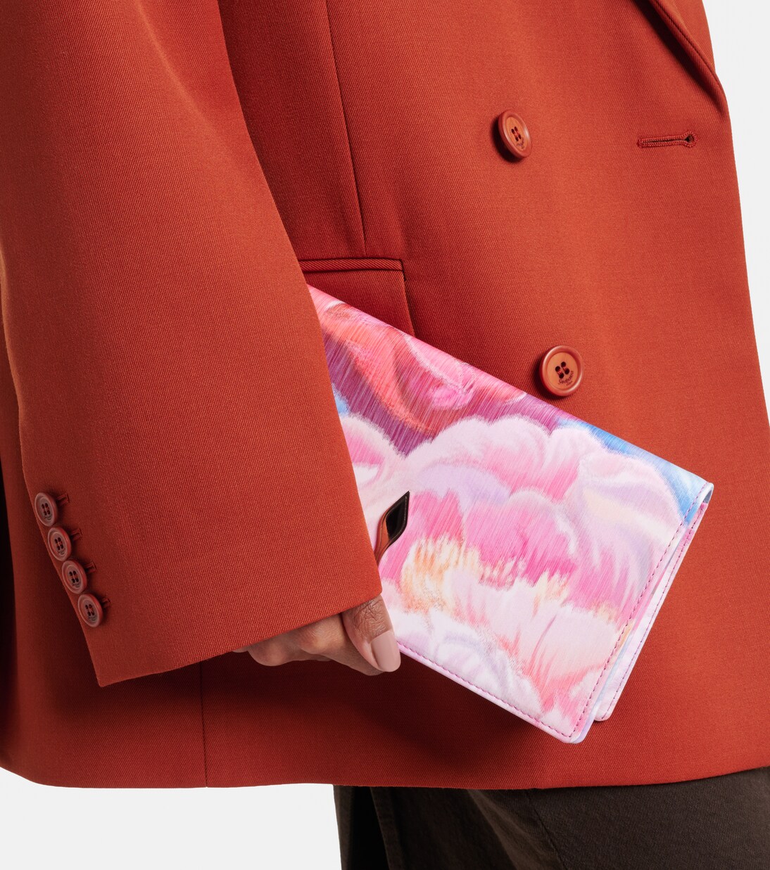Clutch Bettina con stampa floreale | Christian Louboutin