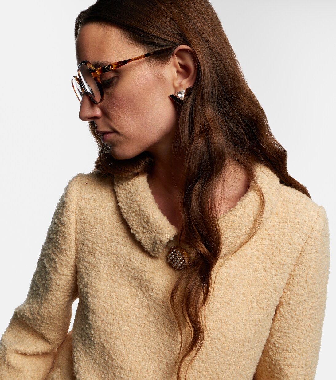 Light V VLogo oversized glasses | Valentino