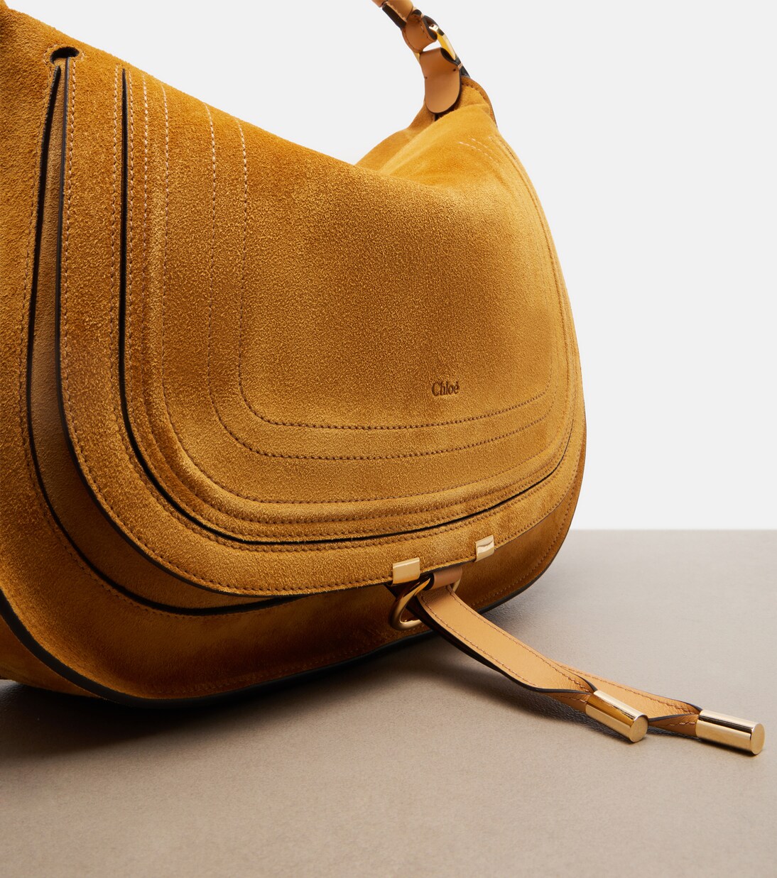 Marcie Medium suede shoulder bag | Chloé