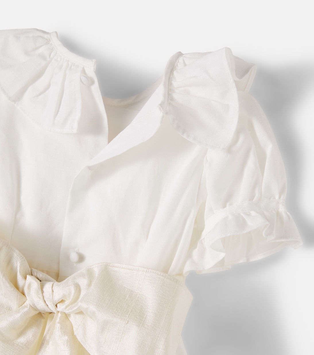 Vega belted linen and cotton dress | La Coqueta